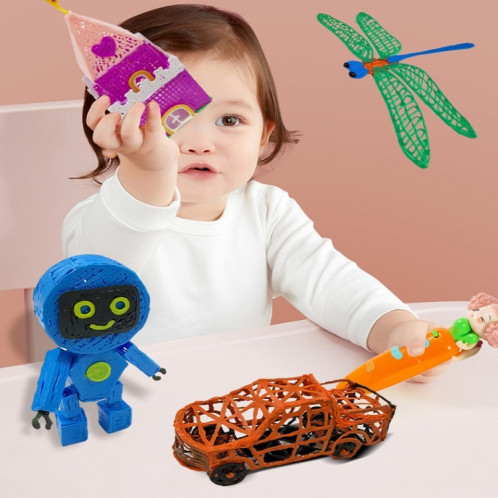 Stylo d'impression 3D sans fil à basse température de graffiti de peinture stéréo pour la boîte colorée d'enfants SH3901916-010