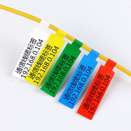 Étiquette de câble de papier d'impression pour étiqueteuse NIIMBOT B50 (03T-Red) SN701Q228-08