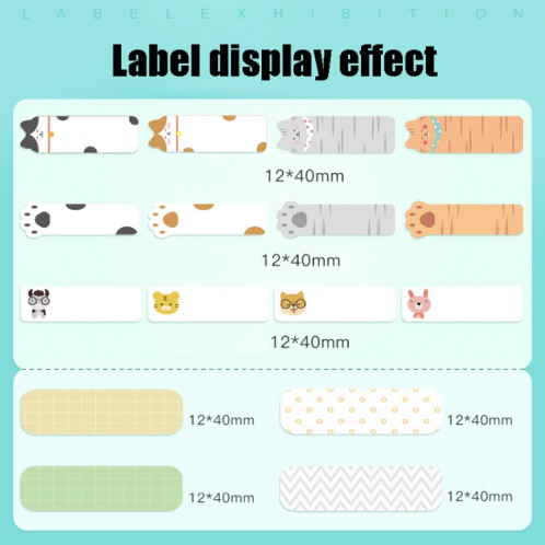 Autocollant cosmétique de papier d'étiquette thermique autocollant de nom en bouteille pour l'imprimante NIIMBOT D11, taille: souhaits de Noël SH20071701-05
