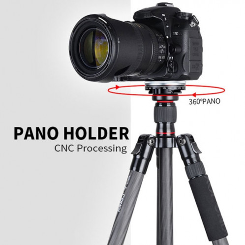 Xiletu TPC60 Support de trépied à tête panoramique rotative à 360 degrés Plaque de base pour appareil photo reflex SH75111382-08