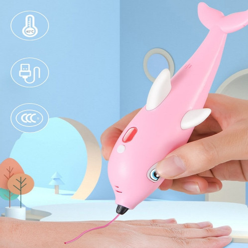 Pinceau de graffiti de peinture tridimensionnelle de stylo d'impression 3D (rose) SH401A1585-013