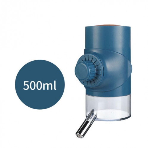 Abreuvoir à boules pour animaux de compagnie Abreuvoir pour chien suspendu Cage à eau pour animaux de compagnie 500 ml (bleu) SH101A143-09