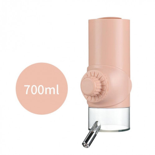 Abreuvoir à boules pour animaux de compagnie Abreuvoir pour chien suspendu Cage suspendue Tasse d'eau pour animaux de compagnie 700ML (poudre de cerise) SH102C981-09