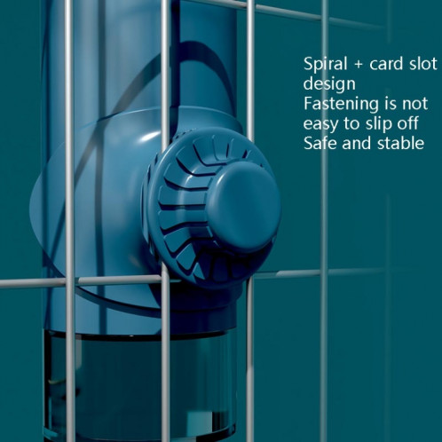 Abreuvoir à boules pour animaux de compagnie Abreuvoir pour chien suspendu Cage suspendue Tasse à eau pour animaux de compagnie 700ML (Bleu) SH102A1890-09