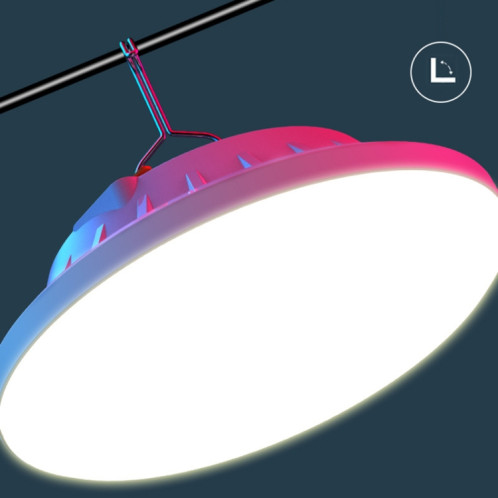 V62 Solar + RC 120 LED 120 LEDS UFO Lumière rechargeable Lumière de secours ménagère ampoule de camping en plein air Camping Night Market Stalle Light SH2107721-09