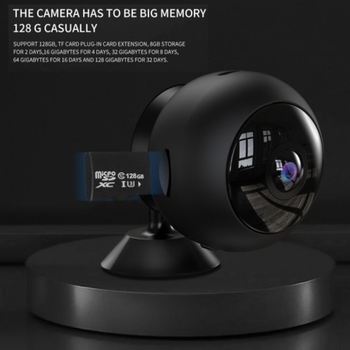 A12-5G MINI 1080P 5GHz WIFI WIFI Security Caméra Night Vision Caméra de surveillance à distance (Matte Black) SH001B76-017