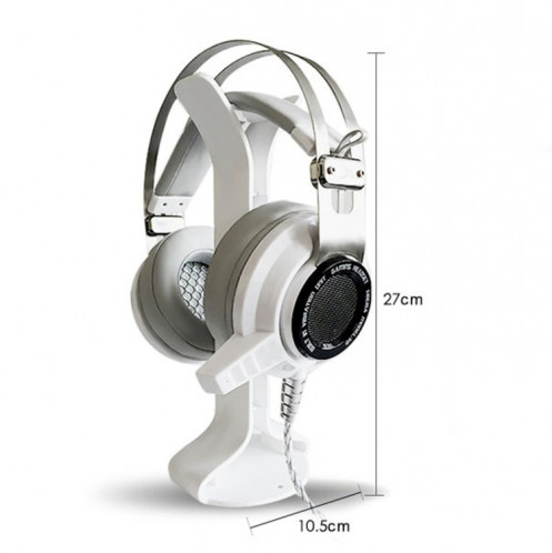 2 PCS Support de casque universel présentoir Internet Cafe Cintre de casque d'ordinateur (blanc) SH101A303-07