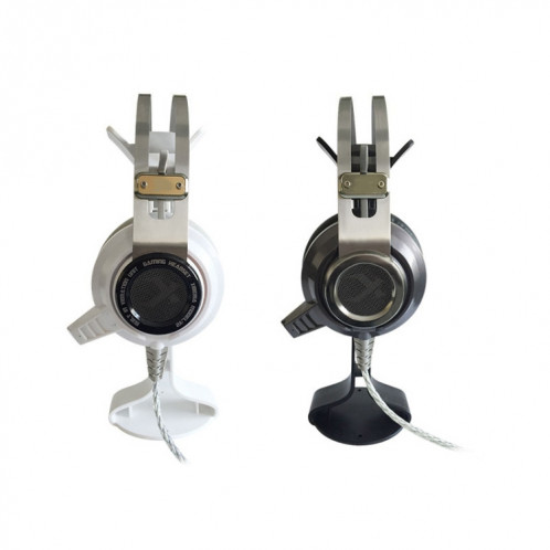 2 PCS Support de casque universel présentoir Internet Cafe Cintre de casque d'ordinateur (blanc) SH101A303-07