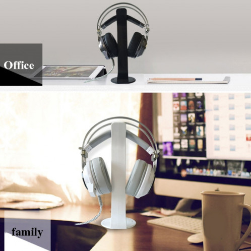 2 PCS Support de casque universel présentoir Internet Cafe Cintre de casque d'ordinateur (blanc) SH101A303-07