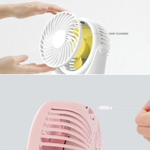 Mini ventilateur USB silencieux pour dortoir étudiant JD-Q1 Office (rose) SH501B1560-07
