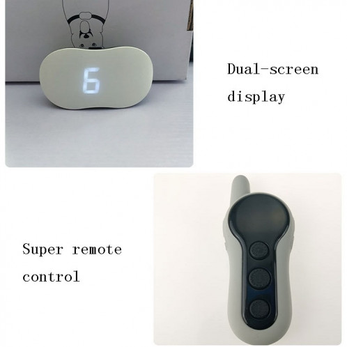Dispositif de dressage de chien télécommandé Bark Stopper Collier rechargeable Entraîneur de vibrations de choc électrique étanche, spécification: un pour un SH59011455-012