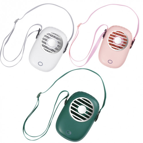 WX616 Mini ventilateur de cou suspendu Ventilateur de poche USB pour bureau étudiant (vert) SH801C796-09