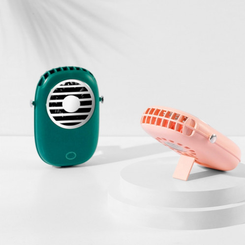 WX616 Mini ventilateur de cou suspendu Ventilateur de poche USB pour bureau étudiant (vert) SH801C796-09