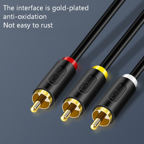 2m JingHua HDMI-3RCA HDMI vers 3RCA câble de Conversion décodeur TV câble AV Lotus convertisseur câble SJ48021576-09