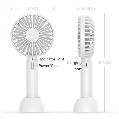 Mini ventilateur silencieux portable de bureau, couleur: X1 rose SH7202548-08