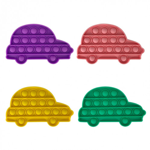 5 PCS Child Mental Bureau de bureau Éducatif Jouets Silicone Presse-plan de la silicone Jeu, Style: Voiture (rose) SH40181668-08