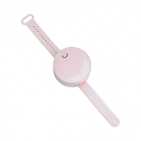 G3 Portable Outdoor Kids USB Mini Miroir Ventilateur de montre sans feuilles (rose) SH601B1228-011