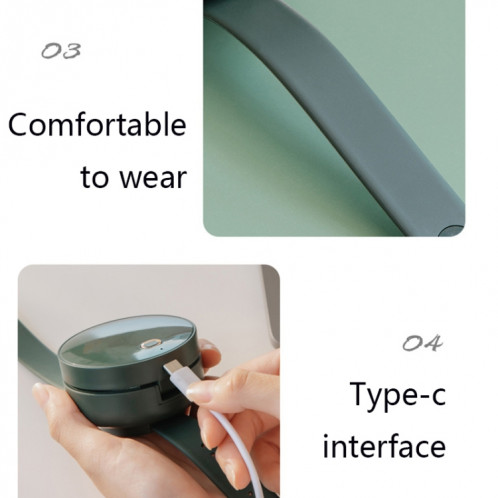 G3 Portable Outdoor Kids USB Mini Miroir Ventilateur de montre sans feuilles (rose) SH601B1228-011