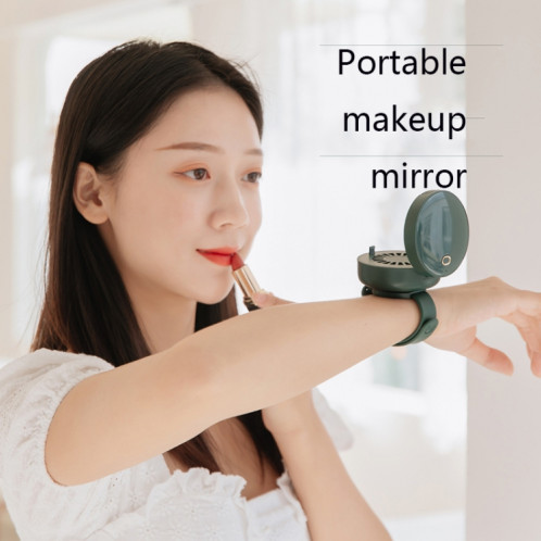 G3 Portable Outdoor Kids USB Mini Miroir Ventilateur de montre sans feuilles (rose) SH601B1228-011