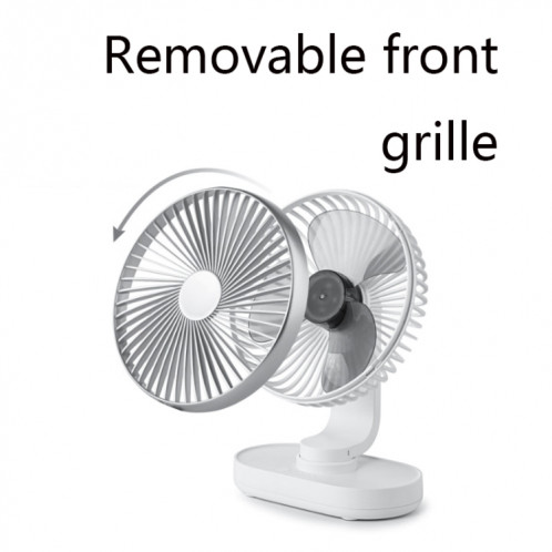 D77 Ventilateur hHead à secousse automatique de bureau Mute Ventilateur USB portable pour dortoir de bureau à domicile (Ivoire) SH501A993-07