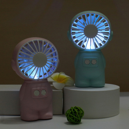 FY040 2 PCS Portable Extérieur USB Ventilateur De Poche De Bureau Bureau Mini Night Light Fan (Rose) SH001A1189-09