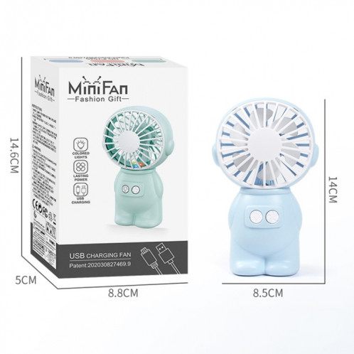FY040 2 PCS Portable Extérieur USB Ventilateur De Poche De Bureau Bureau Mini Night Light Fan (Rose) SH001A1189-09