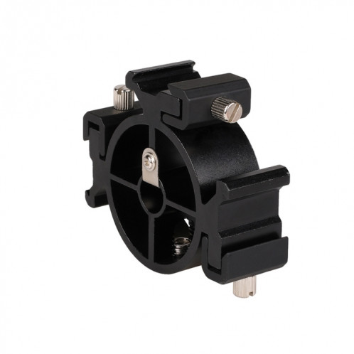 2 PCS Round Field 3 Triple Head Hot Shoe Mount Adaptateur Flash Holder Support Light Stand Holder SH3338266-07