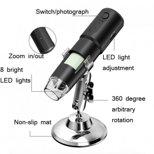 Loupe numérique USB de microscope électronique WIFI SH5709457-09