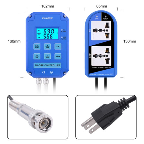 KL-803W téléphone portable WIFI surveillance numérique acide-Base et contrôleur Redox compteur de pH domestique, prise ue SH74241129-010