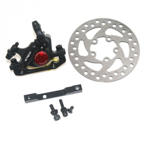 Frein hydraulique modifié pour scooter 3 en 1 + disque de frein à disque de 120 mm + ensemble de siège modifié pour Xiaomi Mijia M365 Pro (frein noir + adaptateur noir) SH801D634-08