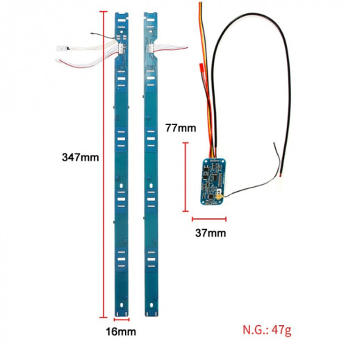 Scooter Electric Scooter BMS + kit de bande latérale pour Xiaomi Mijia M365 Pro SH20931482-05