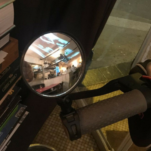 2 pcs pour le scooter Xiaomi Vue arrière miroir miroir de vélo (rond) SH501A1231-07