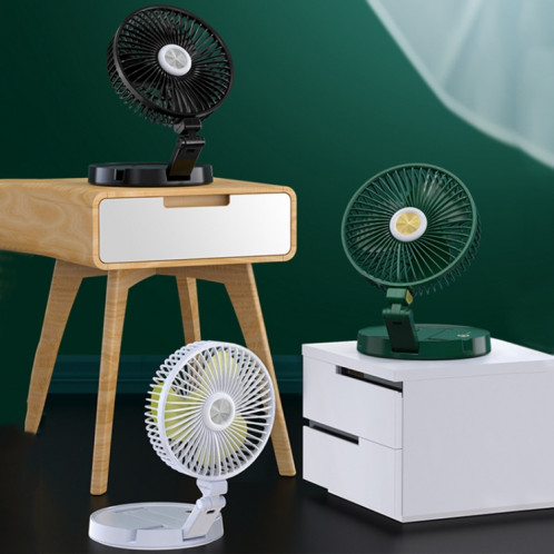 FF-996 ventilateur de lampe de table pliante de bureau dortoir étudiant ventilateur de bureau USB muet (version améliorée-vert) SH201A1937-08