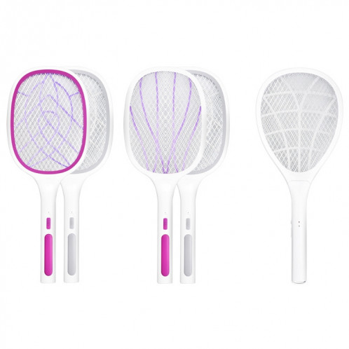 Tapette à moustiques électrique Mosquito Killer Two-in-One Rechargeable USB Ménage à moustiques Tapette à moustiques électrique, Couleur: LEDx6 Grey (Base de chargement) SH7203623-07