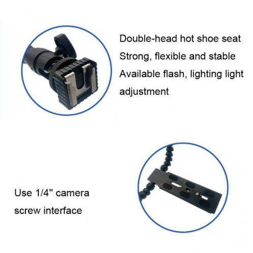 Support flexible de support de flash pour griffe porte-accessoire SH0415636-07