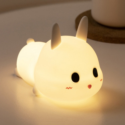 Lapin mignon Pays de nuit Pays de nuit Protection des yeux de chevet Enfants Domaine Silicone Lampe (Presse Version) SH801A1460-08