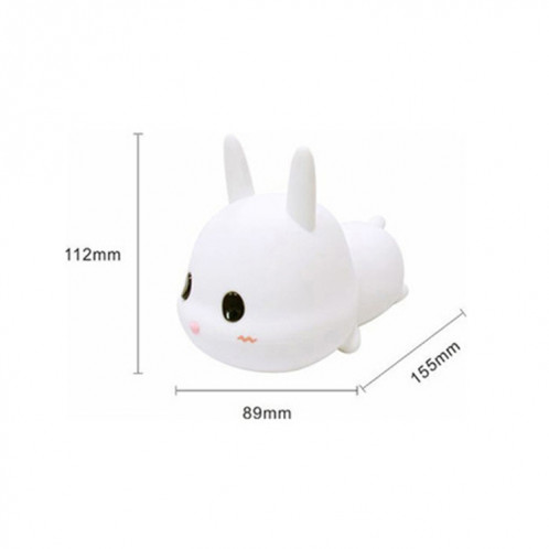 Lapin mignon Pays de nuit Pays de nuit Protection des yeux de chevet Enfants Domaine Silicone Lampe (Presse Version) SH801A1460-08