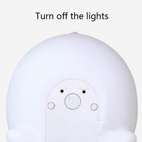 Lapin mignon Pays de nuit Pays de nuit Protection des yeux de chevet Enfants Domaine Silicone Lampe (Presse Version) SH801A1460-08