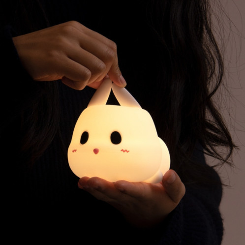 Lapin mignon Pays de nuit Pays de nuit Protection des yeux de chevet Enfants Domaine Silicone Lampe (Presse Version) SH801A1460-08
