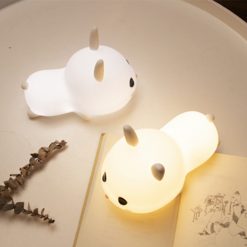 Lapin mignon Pays de nuit Pays de nuit Protection des yeux de chevet Enfants Domaine Silicone Lampe (Presse Version) SH801A1460-08