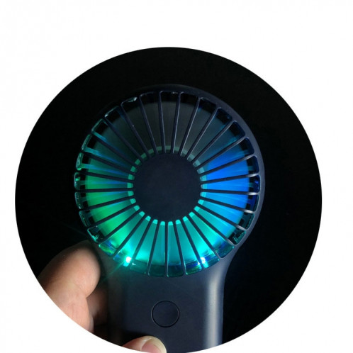 Handheld Pocket Mini Small Fan Portable Charging Outdoor USB Fan With 7 Color Light(Orange) SH301C28-07
