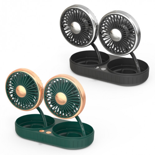 F303 Ventilateur USB USB 12 / 24V Shake Teak Shake Tead (Double tête Gold) SH701A28-08