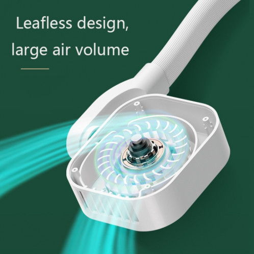G2 suspendue ventilant sans feuilles de décolte extérieur étudiant sport mini usb silencieux fan, couleur: 2000mah Night Vert SH4703242-07