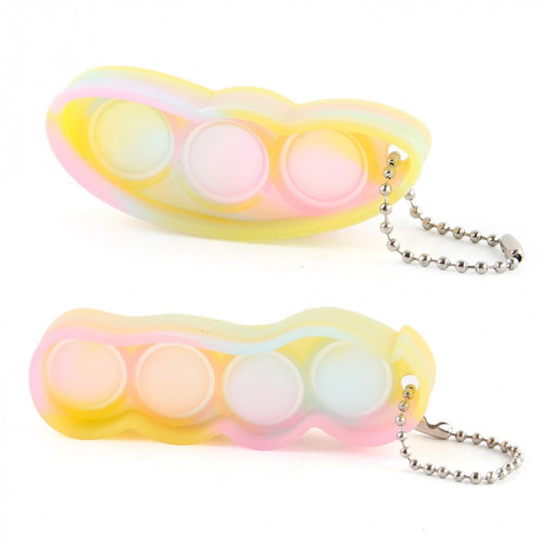 3 paires de fût de décompression de la décompression ventilateur à bulle keychain pressé doigt de ventilation jouets SH0553770-06