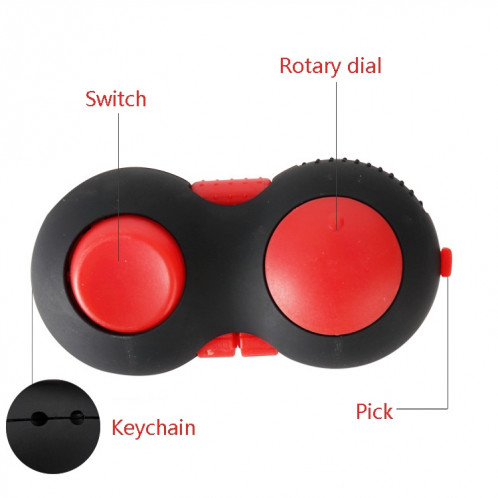 3 pcs décompression poignée jouets de nouveauté doigt pied poignée de sport jouet, couleur: noir rouge (avec coryard couleur) SH75031825-07