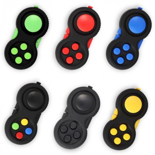 3 PCS Decompression poignée jouets de nouveauté des doigts de sport poignée de sport jouet, couleur: jaune noir (avec coryard couleur) SH7506371-07