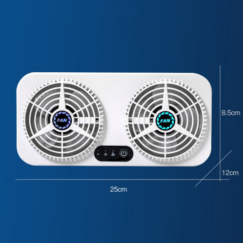 USB Interface Car Cooling Device Car Exhaust Air Circulation Exhaust Fan Car Changing Fan(White) SH601A866-011