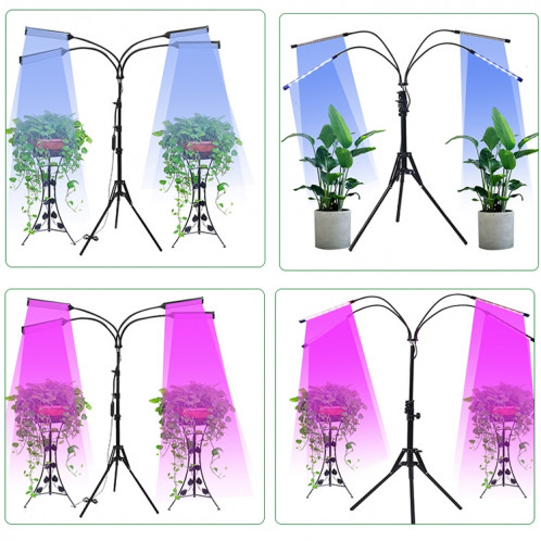 USB 40W 12V LED Croissance de la croissance Lumière de la croissance de plantes avec télécommande RF Trépied pliante de plancher sans adaptateur secteur, style: version carrée SH3720958-05