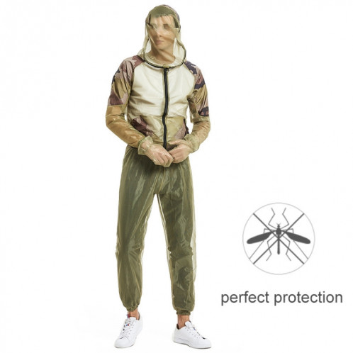 Camping Adventure Anti-Mosquito Bitt de morsure Été Pêche extérieure Respirant Mesh Suit Anti-Mosquito, Spécifications: Ensemble complet en trois pièces (S / M) SH203A200-06