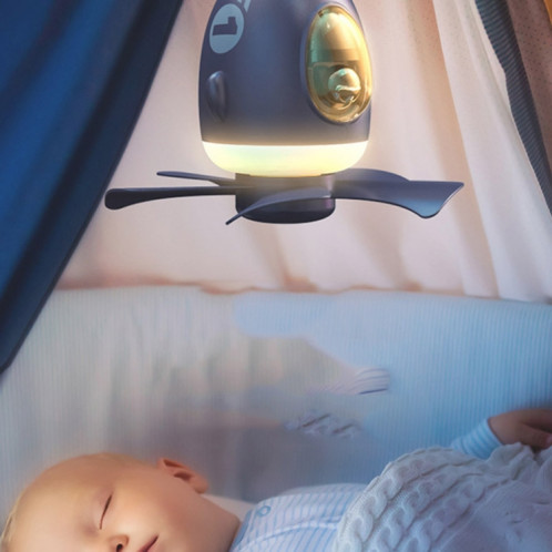 MF023 Airplane Night Light Plafonnier Ventilateur de contrôle de la télécommande USB (Blanc) SH401B116-06